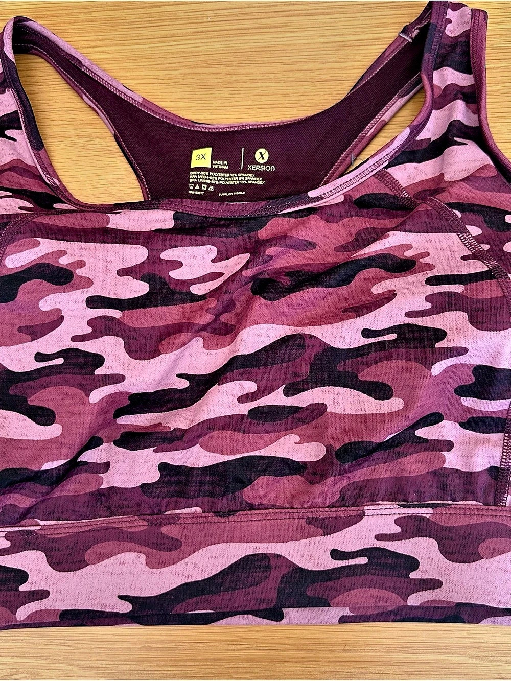 Xersion Camo Athletic Tank in Pink & Purple Size 3X Like New